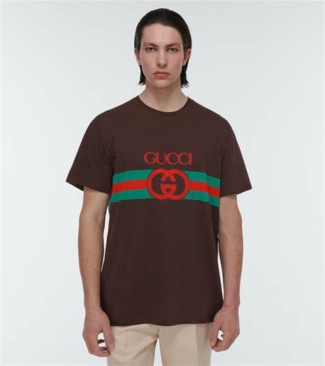 gucci logo cotton t shirt price|authentic Gucci t shirts.